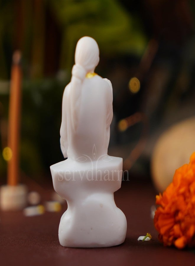 Servdharm Sai Baba Murti God Idol Statue for Home Decor Pooja Room Office Desk & Gifting (Sai Baba) - Image 5